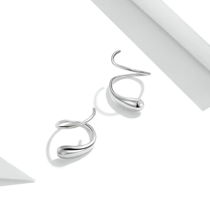 925 Silver Silver Pure Hoop Earrings